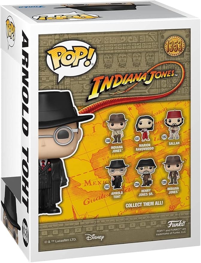 POP Indiana Jones: Raiders of The Lost Ark - Arnold Toht Funko Vinyl Figure (Bundled with Compatible Box Protector Case), Multicolor, 3.75 inches