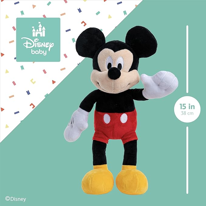 Disney Baby Mickey Mouse Stuffed Animal Plush Toy, 15 Inches