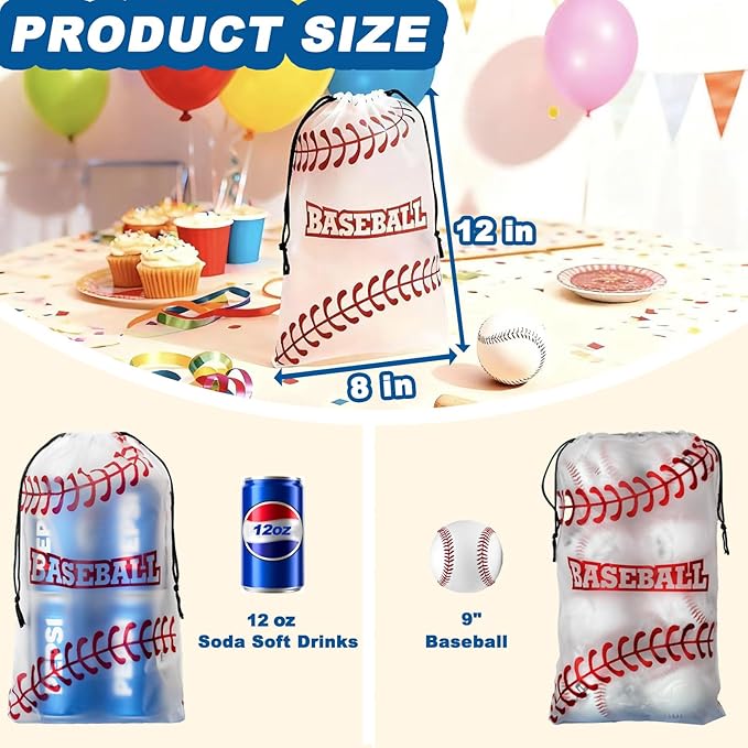 134 PCS Baseball Party Favors, 12 Set Goodie Bag, Mini Stress Balls, Baseball Stickers, Rubber Bracelets, Keychain, Tattoo Stickers, Slap Bracelets, Whistle for Baseball Themed Party Supplies
