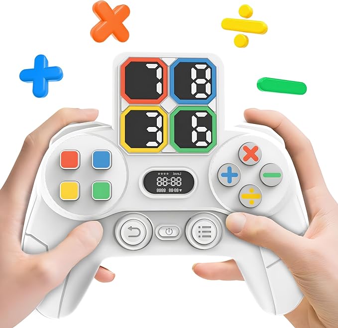 SMILESSKIDDO Math Game Calculate Number of 24, Portable Handheld Math Games for Kids 5-7 8-12 Learning Addition, Subtraction, Multiplication and Division, Educational Toys Gift for Adults