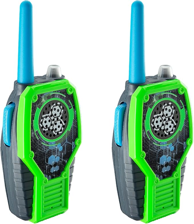 eKids Walkie Talkies for Kids, Static Free Extended Range Two Way Radios for Indoor and Outdoor Games (Pink