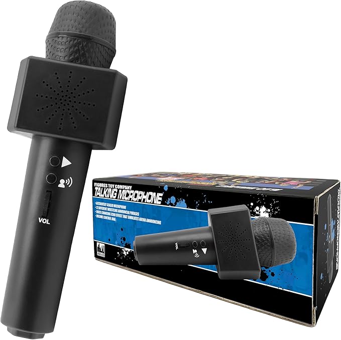 Figures Toy Company Talking Wrestling Ring Announcer Microphone
