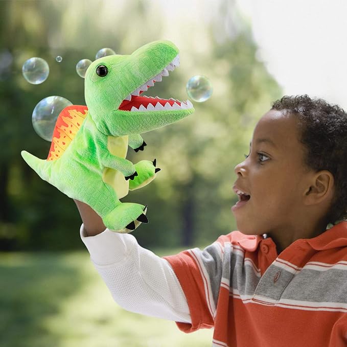 Dinosaur 10 Set Moderate Size Hand Puppets for Kids, Dinosaur Hand Puppets, Plush Puppet, Stuffed Hand Puppet, Dinosaur Toy, Puppet Story Toys, Dinosaur Toys for Kids