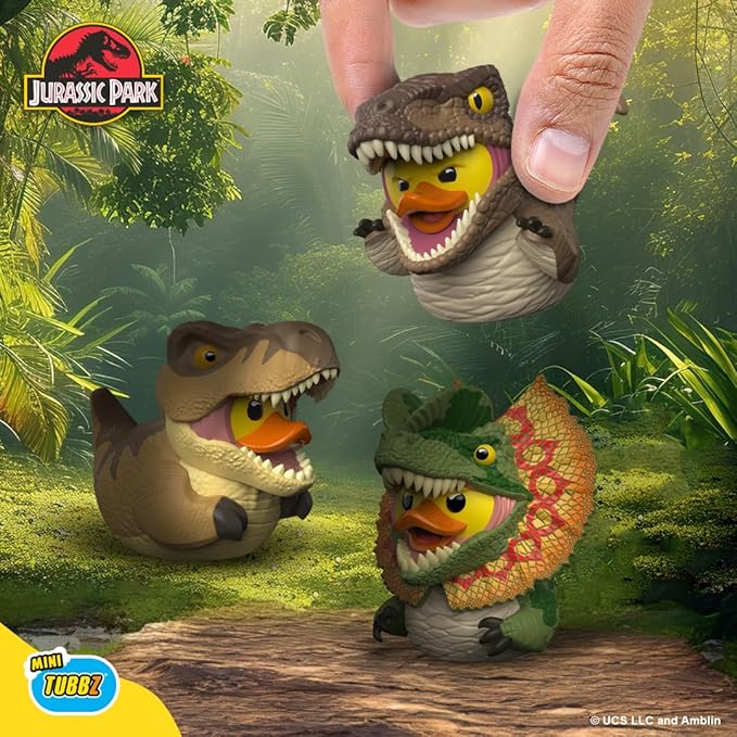 TUBBZ Mini: Jurassic World Rebirth - Dilophosaurus Cosplaying Rubber Duck Vinyl Figure