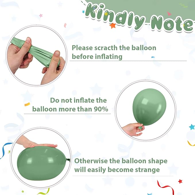 Sage green Gold Balloons, 12inch Sage green Sand White Metallic Gold Confetti Balloons with Star Foil Balloon for Netural Boho Birthday Wedding Bridal Engagement Party Decorations