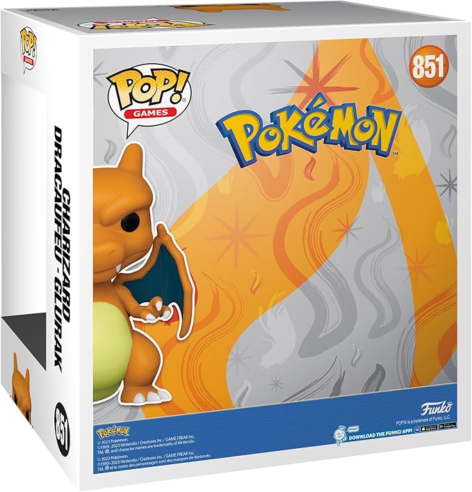 Funko POP! Jumbo: Pokemon - Charizard - Collectible Vinyl Figure - Gift Idea - Official Merchandise - Toys for Children and Adults - Video Games Fans - Figure for Collectors