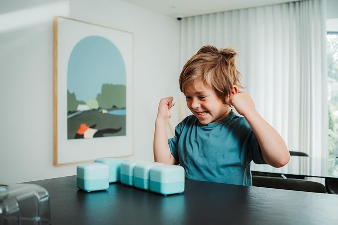 PlayCubes: Screen-Free Learning Console with Charging Case Included. Educational System for Ages 3-5. Builds Math, Logic, & Problem-Solving Skills. Screen Alternative for Solo or Family Fun.