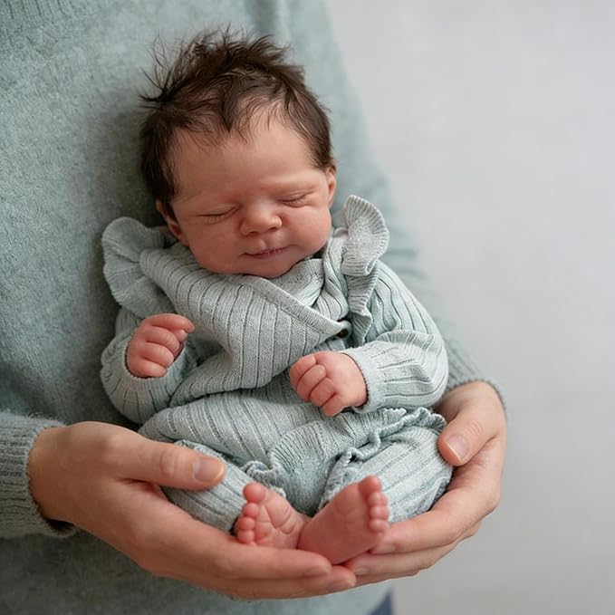 Anano Reborn Baby Dolls 18 Inch Realistic Newborn Sleeping Baby Dolls Girls That Look Real Lifelike Preemie Babies Alive Soft Silicone Reborn Infant Dolls
