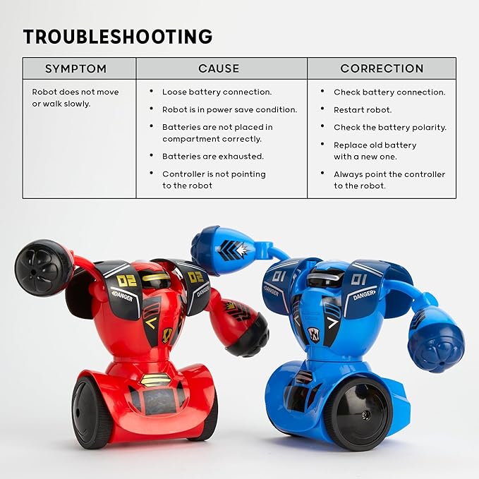 Sharper Image Robot Combat Set, Game Night RC 2-Player Remote Control Battle Robots, Kids Toys with LED Lights & Sound Effects, Wireless Infrared Technology, Fun Electronic Fighting Games