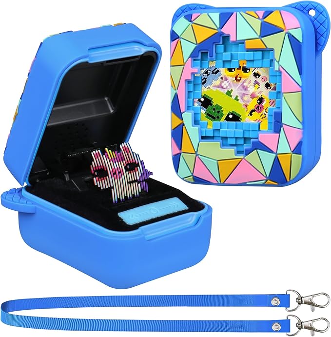 Silicone Cover Case for Bitzee Magicals Interactive Toy, Soft Silicone Protective Bag, Protective Skin Sleeve for Bitzee Virtual Electronic Pets Accessories, Blue