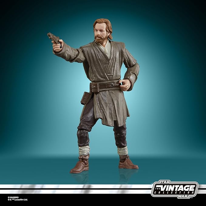 STAR WARS The Vintage Collection Obi-Wan Kenobi (Showdown) & Darth Vader (Showdown), Obi-Wan Kenobi 3.75” Action Figures 2-Pack