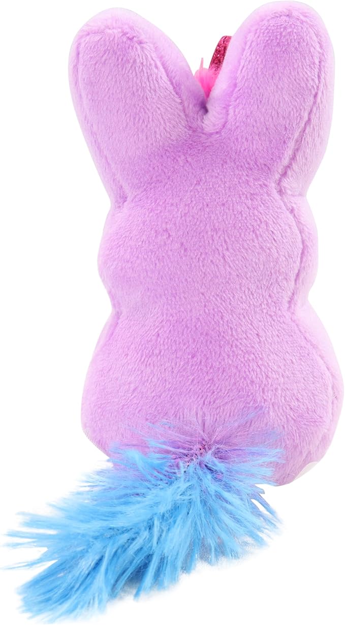 Animal Adventure | 4" Purple Unicorn Palm Pet Bunny Peeps Plush | Easter Basket Stuffed Animals for Kids | Marshmallow Candy | Huggable Soft Plushie Stuffers Buddy Toy | Collectable Gifts | Aged 3+
