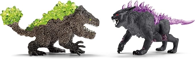schleich 70827 Shadow Lynx vs. Rock Crusher, from 7 years ELDRADOR CREATURES - Figurine, 31 x 16 x 18 cm