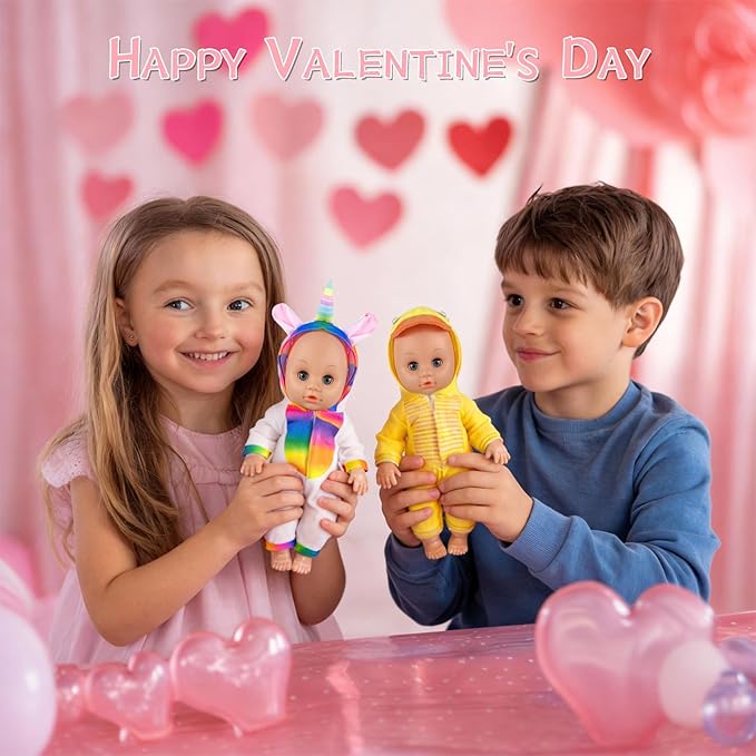 Doll Clothes,12 inch Baby Doll Clothes[6 Sets Animal Styling ] Valentine's Gift for 10/ 11 /12 inch Baby Girl&Boy Dolls