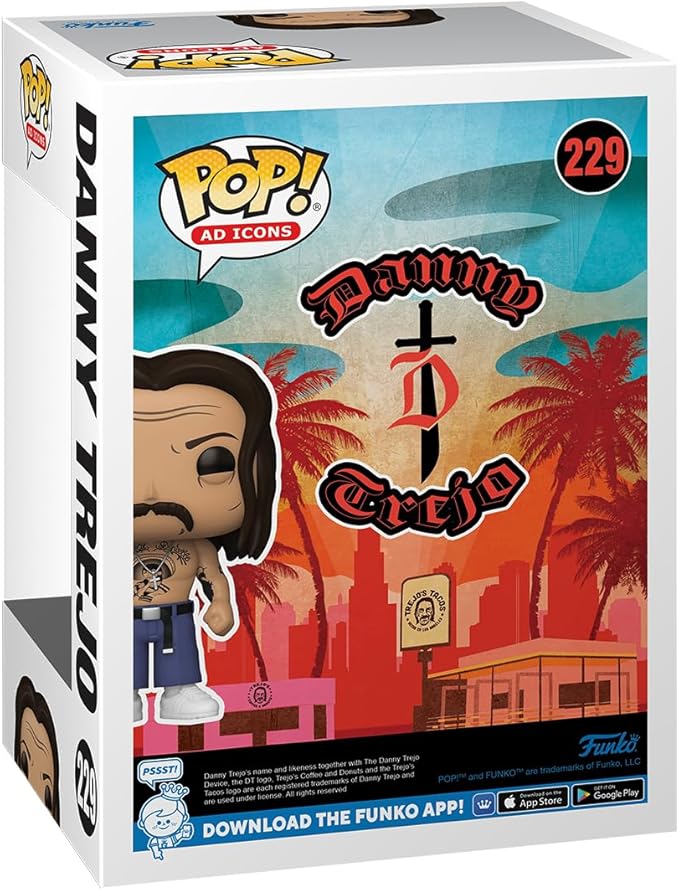Funko POP! Ad Icon: Danny Trejo - Collectable Vinyl Figure - Gift Idea - Official Merchandise - for Kids & Adults - Horror Fans - Model Figure for Collectors and Display