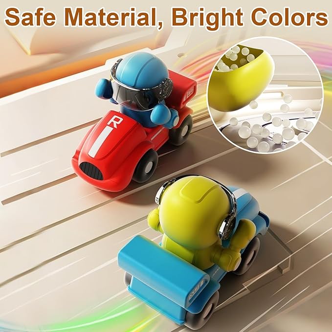 3T6B Dual-Person Motion-Sensing Racing Toy, Wireless Remote-Controlled Sports Track Set, Motion-Sensing Wristband, U-Shaped Electric Track, Gift for Children