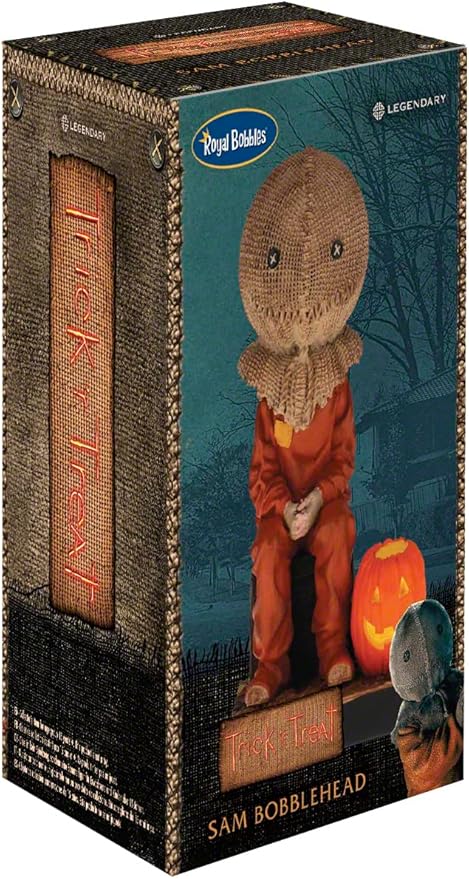 Royal Bobbles Trick 'R Treat Sam Sitting Collectible Bobblehead Statue
