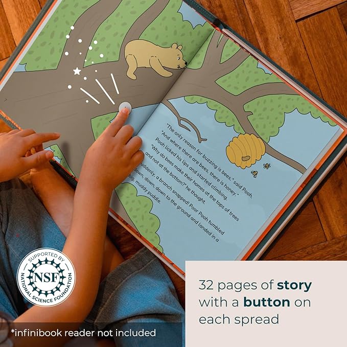 Cali's Books Winnie-The-Pooh infinibooklet - infinibook Interactive Storybook for Kids, Learning Book for Toddlers