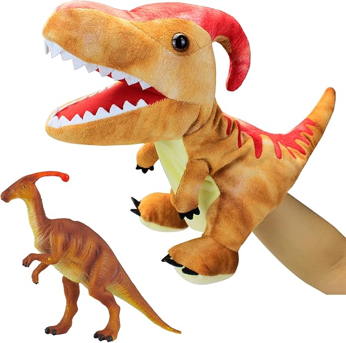 Puppet Hand Puppets Puppets for Kids, Dinosaur Hand Puppets Dinosaur Toys Plush Puppet Stuffed Hand Puppet Dinosaur T oy,Puppet Story Toys Dinosaur Puppets Dinosaur Toys for Kids (Dinosaur 8)
