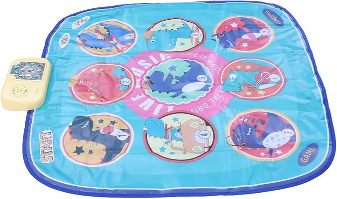 Dance Mat Foldable Music Challenge Levels Dinosaur Electronic Dance Pad for Children Toddler