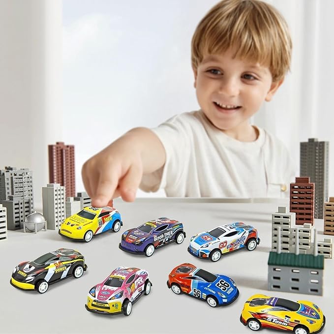 Vileafy 30 Mini Race Cars for Classroom Prizes, Party Favors for Kids 4-8 Years Old, Bulk Small Pull Back Car Toys for Treasure Box, Mini Toys Cars for Boys and Girls Easter Egg Stuffers for Kids