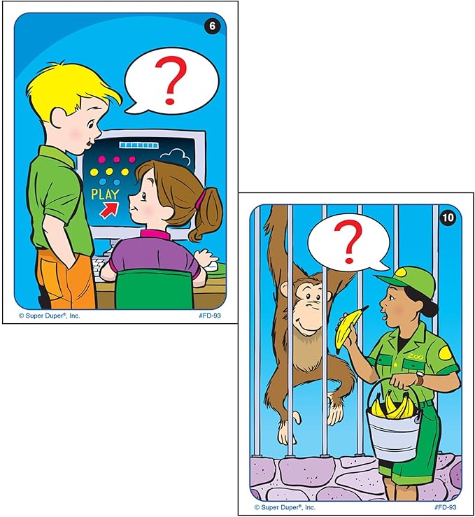 Super Duper Publications | What are They Asking? Fun Deck Flash Cards | Educational Learning Resource for Children