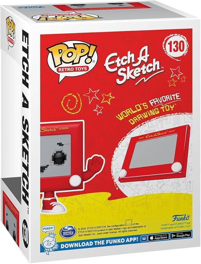 Funko POP! Vinyl: Retro Toys - Etch A Sketch - Collectable Vinyl Figure - Gift Idea - Official Merchandise - for Kids & Adults - Cartoons Fans - Model Figure for Collectors and Display