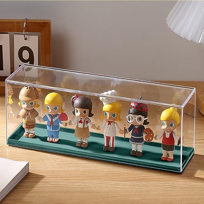 Clear Acrylic Display Case for Mini Pop Figures,Desktop Storage Cabinet Organizer for Doll Toy Collectibles, Action Figures, Mini Figurines Dustproof Protection