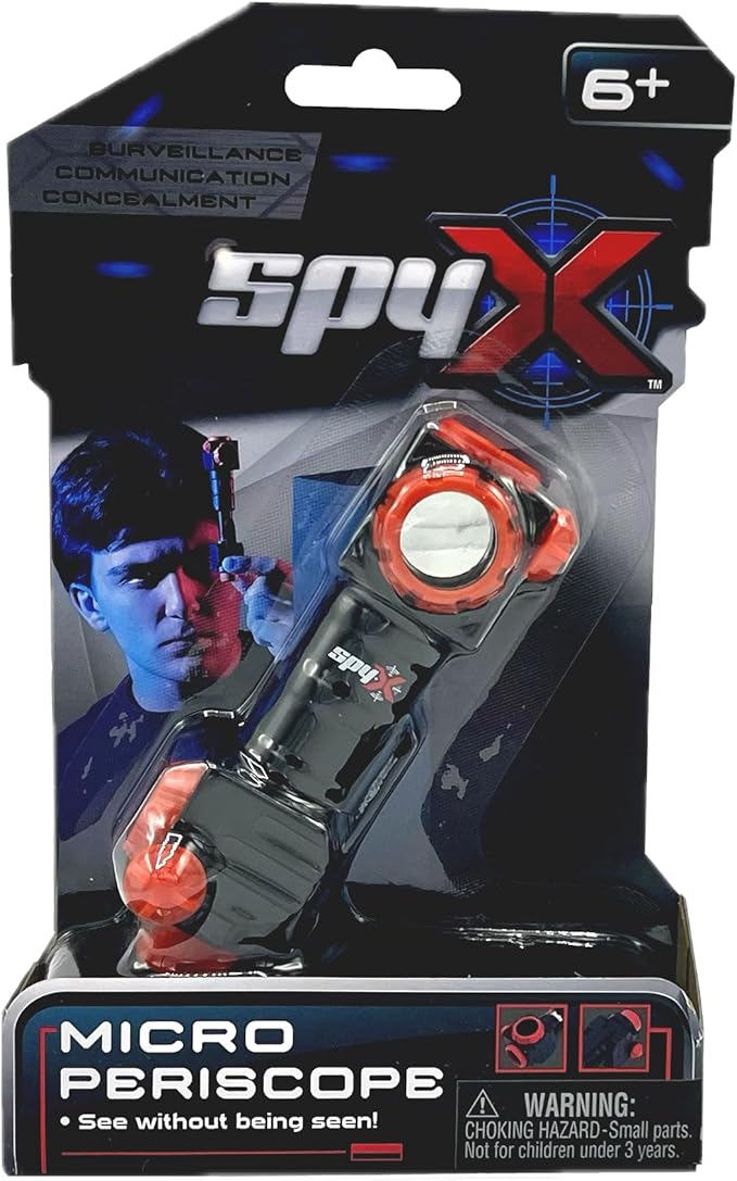 SpyX / Micro Periscope - Portable Spy Toy Gadget to See Around Corners & Peak Over Walls! 2 Models Transforms from Periscope to Telescope. Pocket Size Spy Gear for Kids Role Play