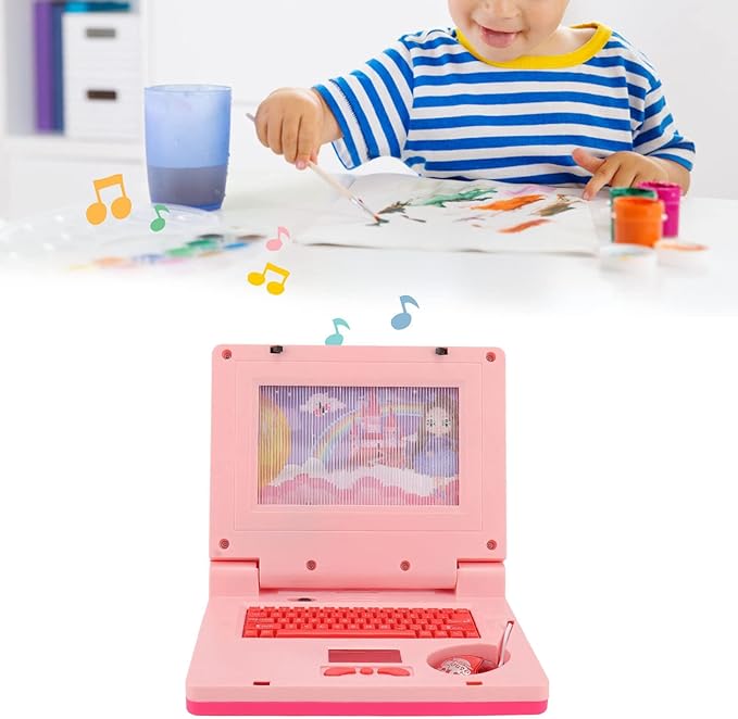Bnineteenteam Kids Learning Education Laptop Computer for Ages 3 with Non-Retractable