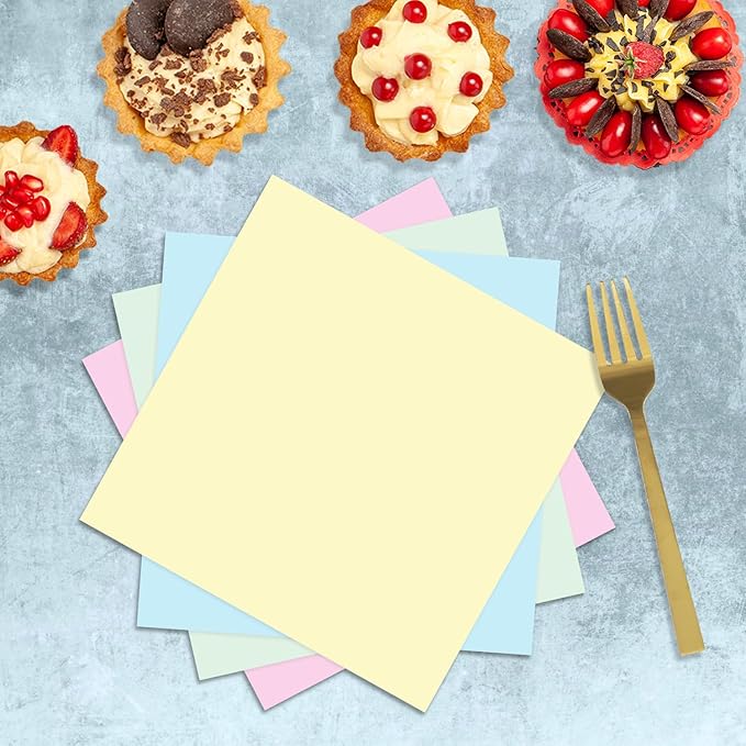 Oigco 150 PCS Pastel Birthday Decorations - Pastel Paper Plates and Napkins - Rainbow Party Decorations for Birthday Baby Shower Wedding, Serves 50