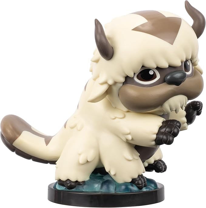 Jazwares Avatar: The Last Airbender Appa - 4-Inch Mini Figure in Kawaii Style in Dynamic Pose with Display Base