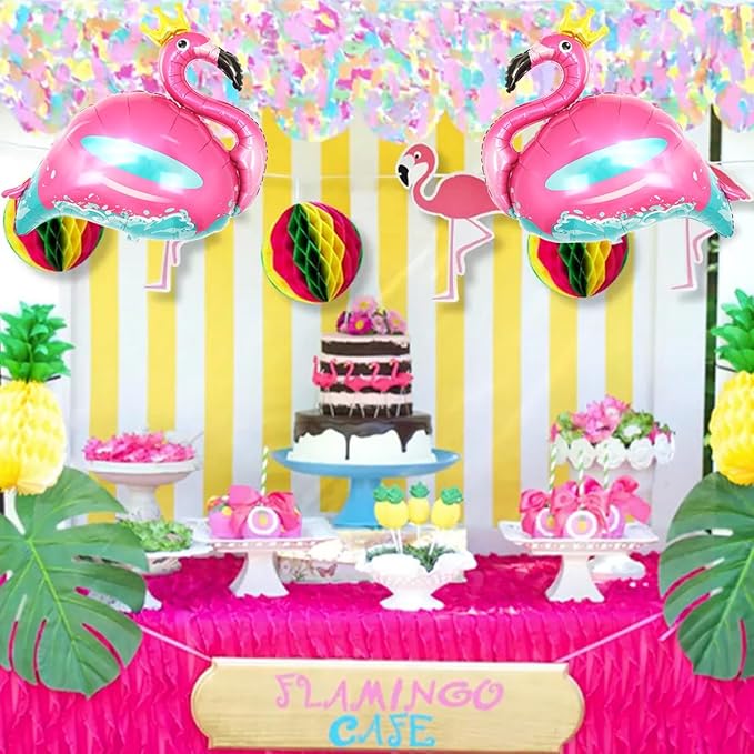 Flamingo Balloons,2 PCS 40 Inch Pink Flamingo Foil Balloons,Flamingo Party Decorations,Flamingo Birthday Decorations