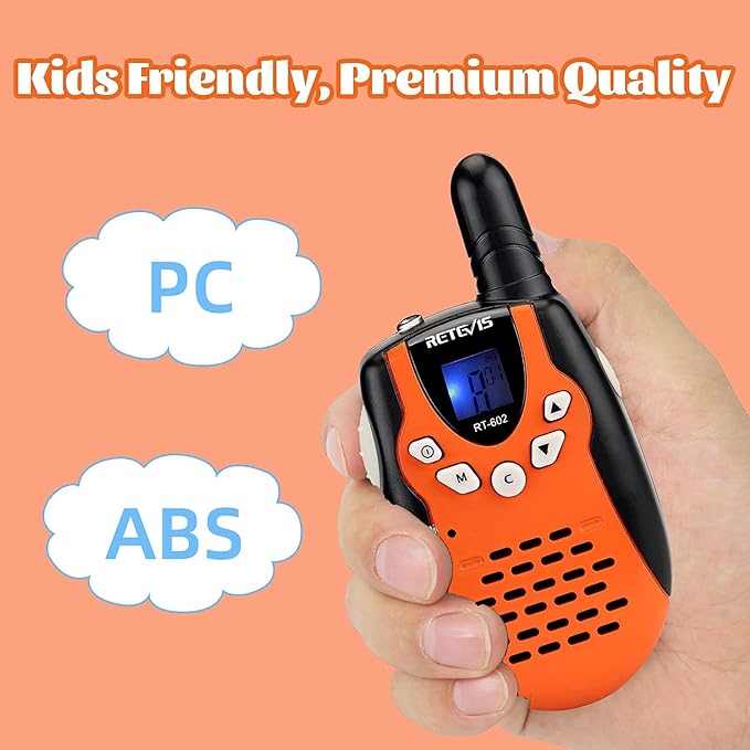 Retevis RT602 Walkie Talkies for Kids Rechargeable Bundle with RT15 Mini Walkie Talkies 3 Pack