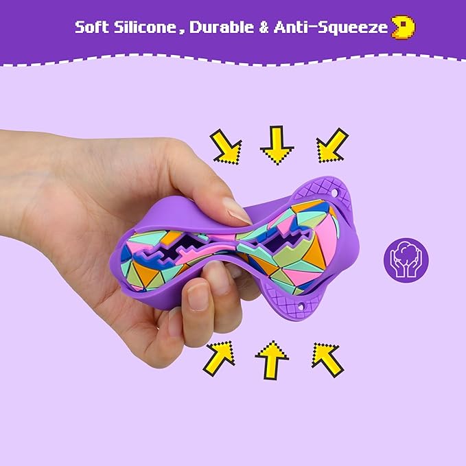 BOVKE Silicone Cover Case for Bitzee Magicals Interactive Toy with 20 Characters Inside, Bitzee Magicals Digital Pet Protective Skin Sleeve for Bitzee Virtual Electronic Pets Kids Toys, Purple