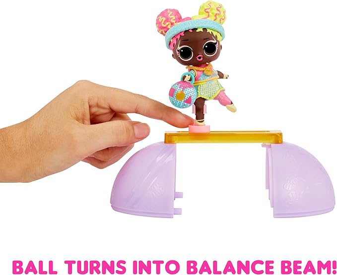 LOL Surprise All Star Sports Gymnastics with Collectible Doll, 8 Surprises, Gymnastics Theme, Balance Beam Ball, Sports Doll, Great Gift, Limited Edition Doll