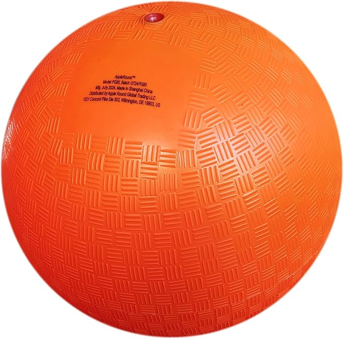 AppleRound 8.5-inch Dodgeball Playground Balls, Pack of 4 Balls with 1 Pump, Official Size for Dodge Ball, Handball, Camps and Schools