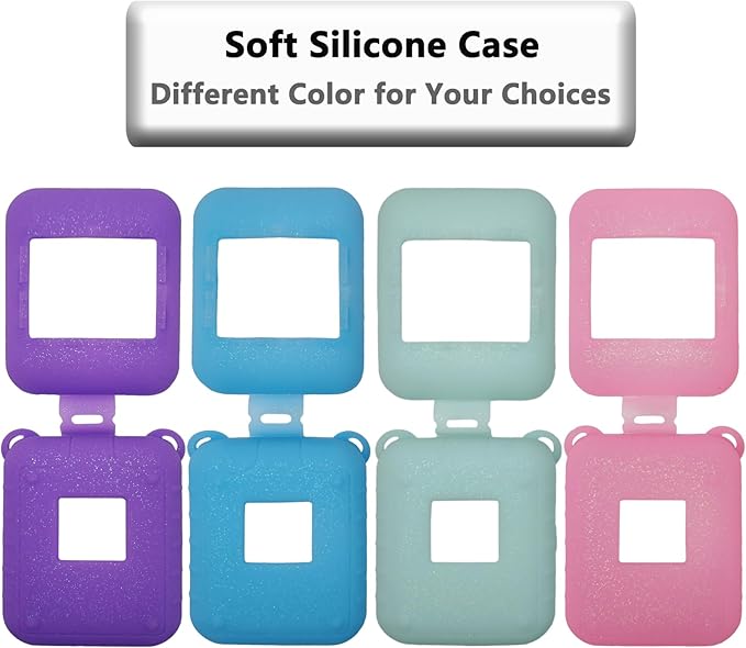 Silicone Case for Bitzee Interactive Toy Digital Pet Case, Protective Skin Cover for Bitzee Virtual Electronic Pets Lanyard Accessories (Blue)