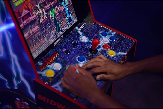 Arcade1Up Mortal Kombat II Deluxe Arcade Machine for Home - 5 Feet Tall - 14 Classic Games