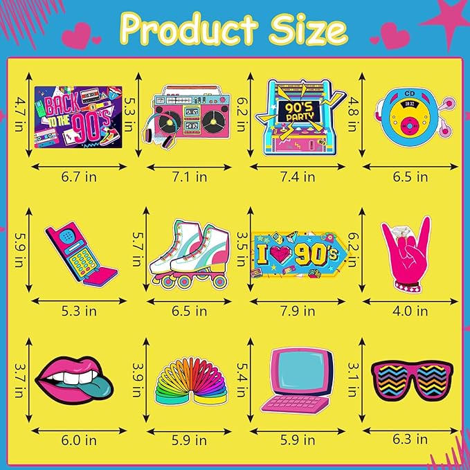90s Theme Party Decorations Throwback 90's Party Colorful 1990s Hip Hop Birthday Party Hanging Swirls Ceiling Decor for Adults Back to The 90s Party Supplies