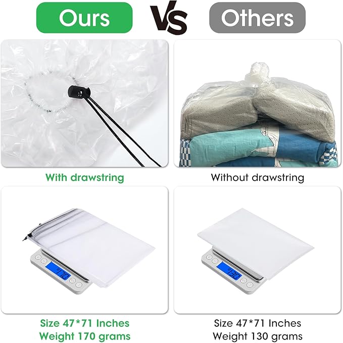 Large Balloon Bags for Transport 4 Pack, Big Drawstring Plastic Balloon Storage Bags, Clear Balloon Drop Bag Giant Carrying Bags 71 x 47 Inches for Birthday Wedding Party Supplies