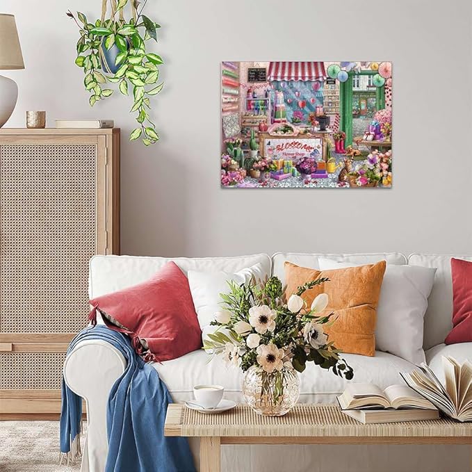 Ravensburger Blossoms Flower Shop 1000 Piece Puzzle for Adults
