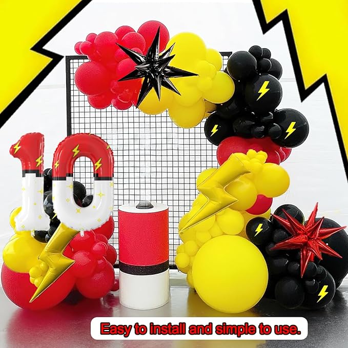 40 Inch Giant Red and White Cartoon Theme Number Foil Balloons - Large Number 0 Balloons Animation for Kids' Birthday Anniversary Party Decorations Supplies (Numbers 0-9 Available)