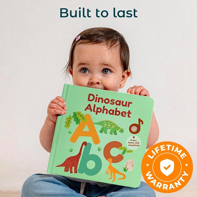 Cali’s Books Early Learning Collection – Interactive Musical Books for Toddlers (Dinosaur Alphabet)