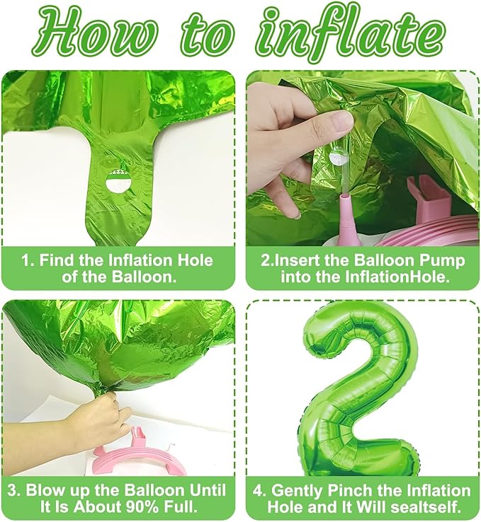16Pcs Two Rex Balloons, Two Rex Birthday Party Decorations Boy Dinosaur 2rd Birthday Party Supplies Include Dinosaur Foil Balloons Tattoo Stickers for 2 Years Old Birthday Decorations Boys
