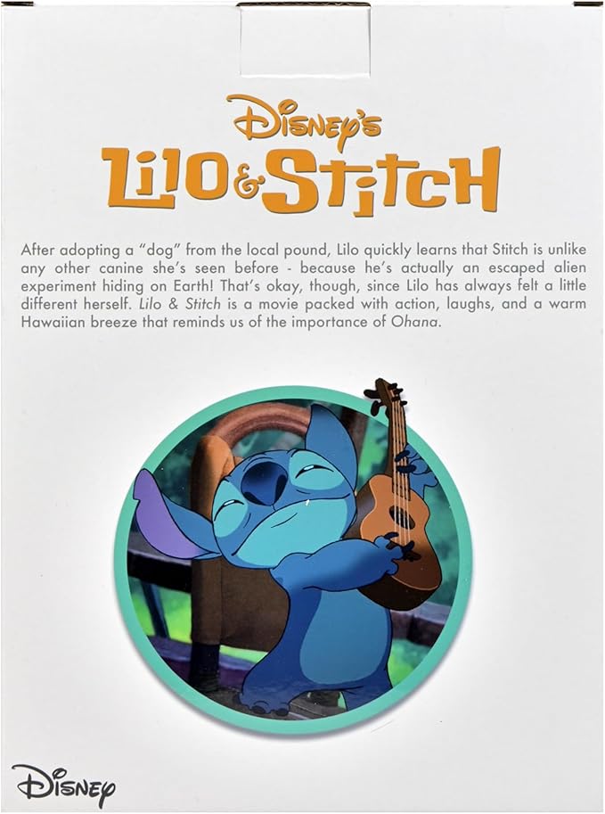 NECA Disney's Lilo & Stitch 6.5" Stitch with Ukulele Head Knocker Bobblehead