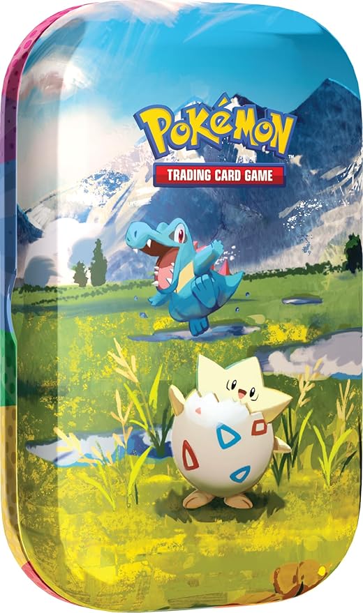 Pokémon TCG: Mega Evolution—Ascended Heroes Mini Tin: Togepi & Totodile (1 Sticker Sheet, a Pokémon Art Card & 2 Booster Packs)