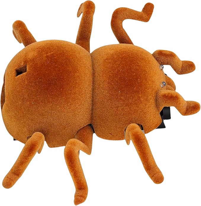 Remote Control Spider Toy, Dual Mode Wall Climbing Electronic Animal Toy with Movement, for Kids and Adults (Brown)