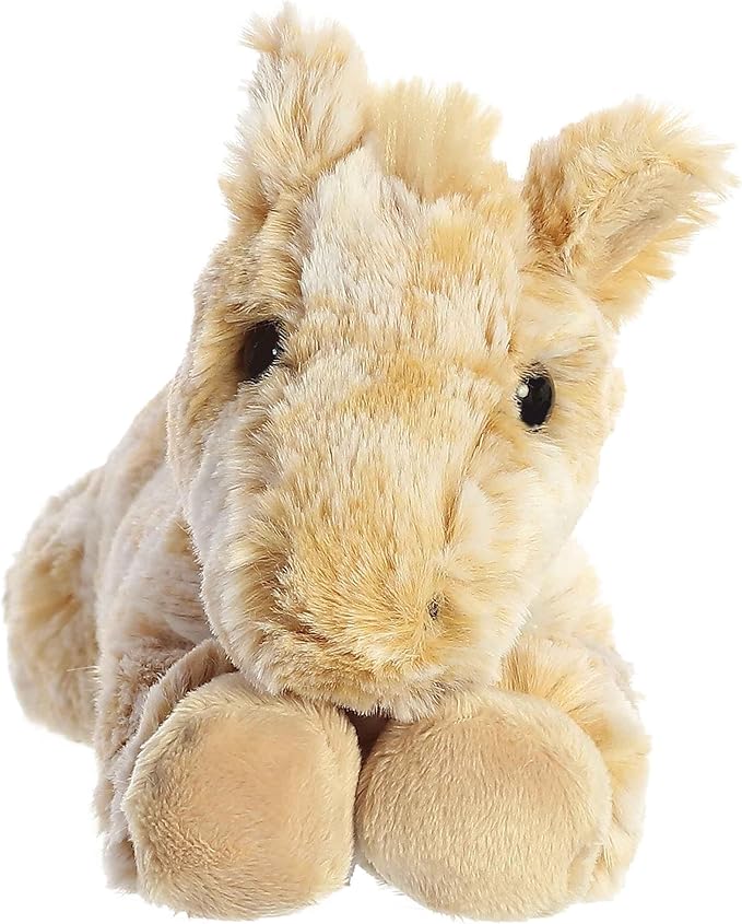 Aurora® Adorable Mini Flopsie™ Caramel Horse™ Stuffed Animal - Mini Companions Ready for Playful Adventures - for Kids All Ages, Toddlers, Adults, and Families - Brown 8 Inches