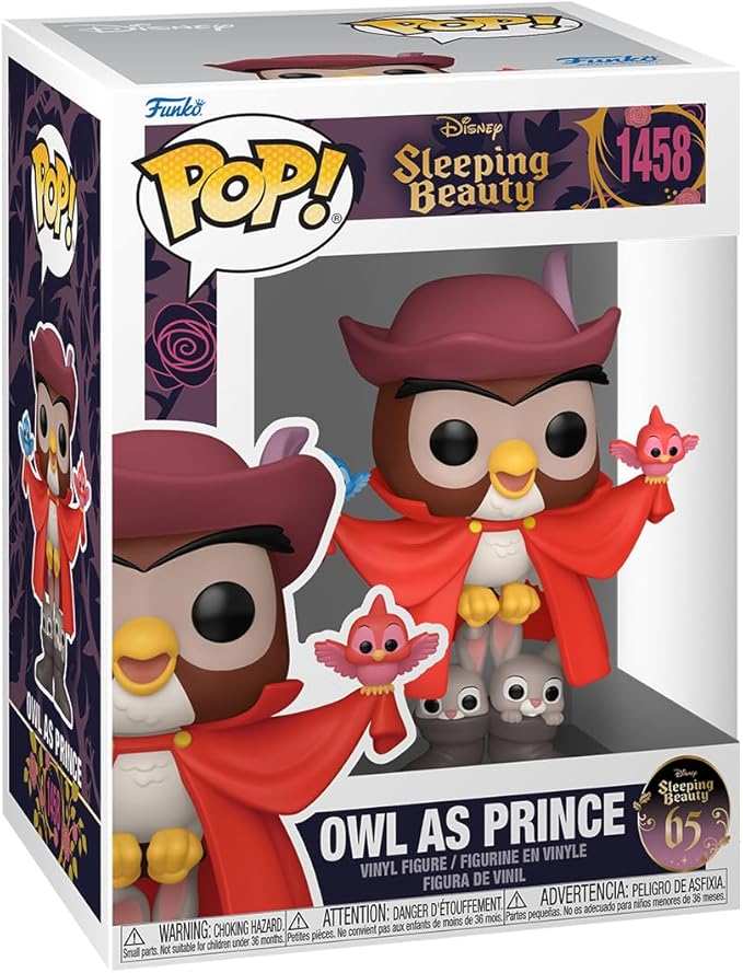 Funko POP! Disney: Sleeping Beauty 65th Anniversary - Owl As Prince - Collectable Vinyl Figure - Gift Idea - Official Merchandise - for Kids & Adults - Movies Fans - Model Figure for Collectors
